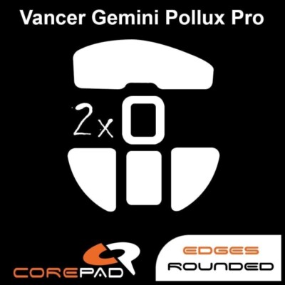 Corepad Skatez Vancer Gemini Pollux Pro Replacement Mouse Feet PTFE Teflon