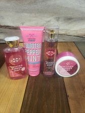 Bath  Body Works Twisted Peppermint Body Mist Spray Butter Cream Shower Gel