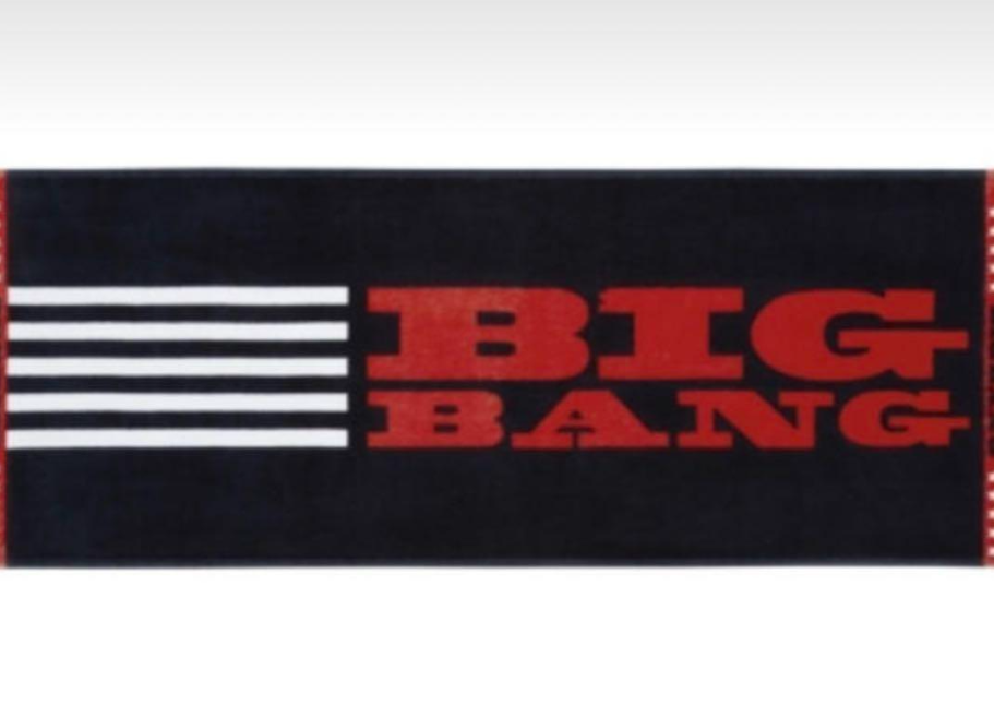 ミュージシャン peaceminusone PMO TOWEL RED BIGBANG BIGBANG Black Red Logo and Stripe design Towel New Rare | eBay