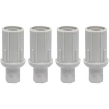GSW 4 PCS Adjustable Plastic Bullet Feet for Stainless Steel 1-5/8" O.D Tubing