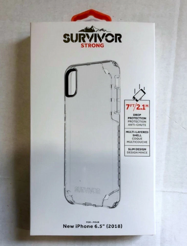 NUEVA Funda Griffin Survivor Fuerte CLARA para Apple iPhone X / XS Max Delgada Antideslizante Foto 3 de 4