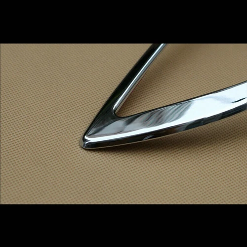 2Pcs ABS Chrome Daytime Running Light Decor Cover Trim For Jeep Cherokee 2014-18 - Picture 6 of 9