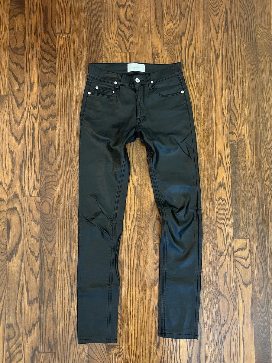 April 77 Joey Vegan Leather Pants Black Skinny Fit 25 | eBay
