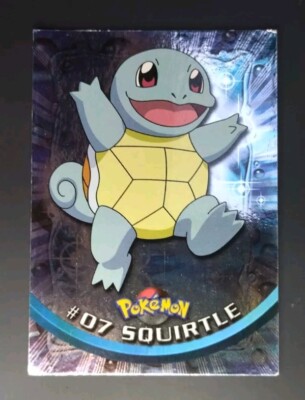 #07 SQUIRTLE FOIL HOLO Karte Pokemon TV Animation Topps Nintendo ITA BRT 24/48 H