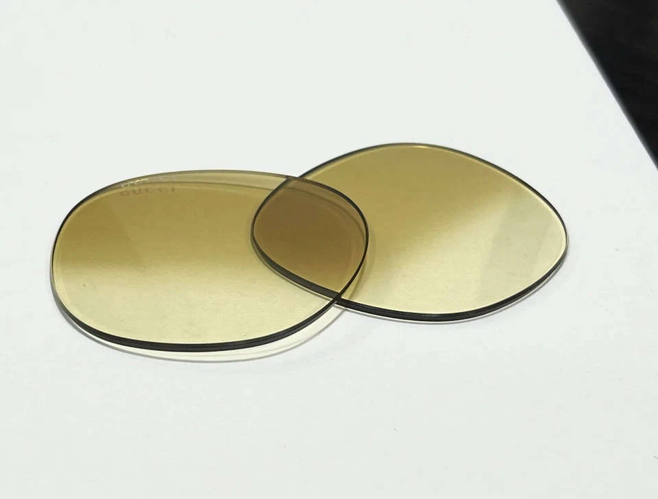 Nuevas lentes de repuesto Gucci para gafas de sol GG1142S amarillo degradado auténticas Foto 2 de 4