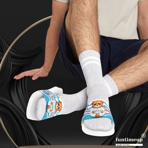 Men’s Summer Non-Slip Slide Sandals | Comfortable & Stylish Beach Slippers