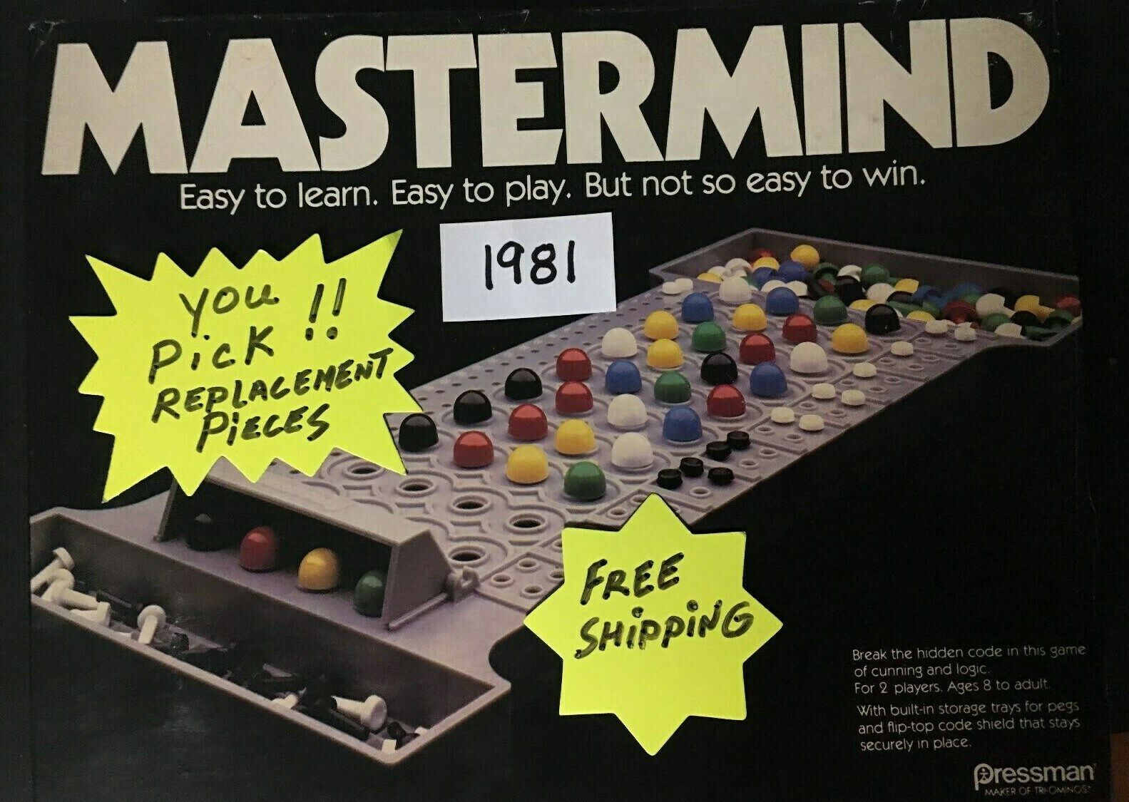 Mastermind REPLACEMENT GAME PIECES - U PICK Part Groups - Boards, Parts