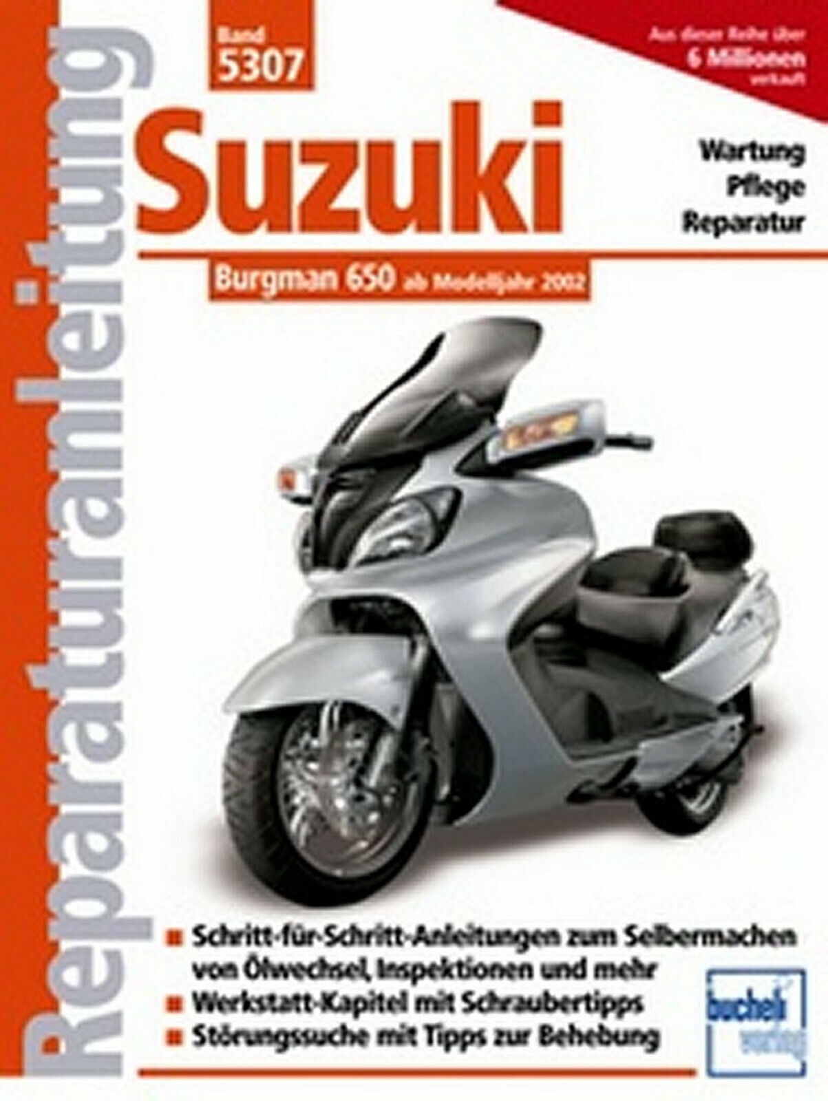 Thumbnail - Reparaturanleitung Werkstatthandbuch 5307 Suzuki Burgman 650 Ab Mj