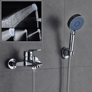 Wall Mounted Bathtub Faucets Showerheads Brass Single Handle