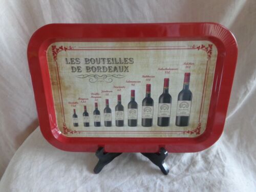 Occasion Petit Plateau de service Les Bouteilles Vins de Bordeaux Magnum Rouge - Bild 1 von 5