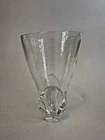 Vintage Hand-Signed STEUBEN GLASS 9" Tall Wide-Mouth Crystal Flower Vase Classic