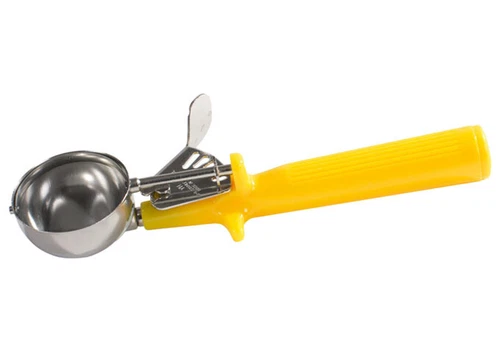 Winco ICOP-20, Ice-Cream Disher with One-Piece Yellow Handle, Size 20, NSF