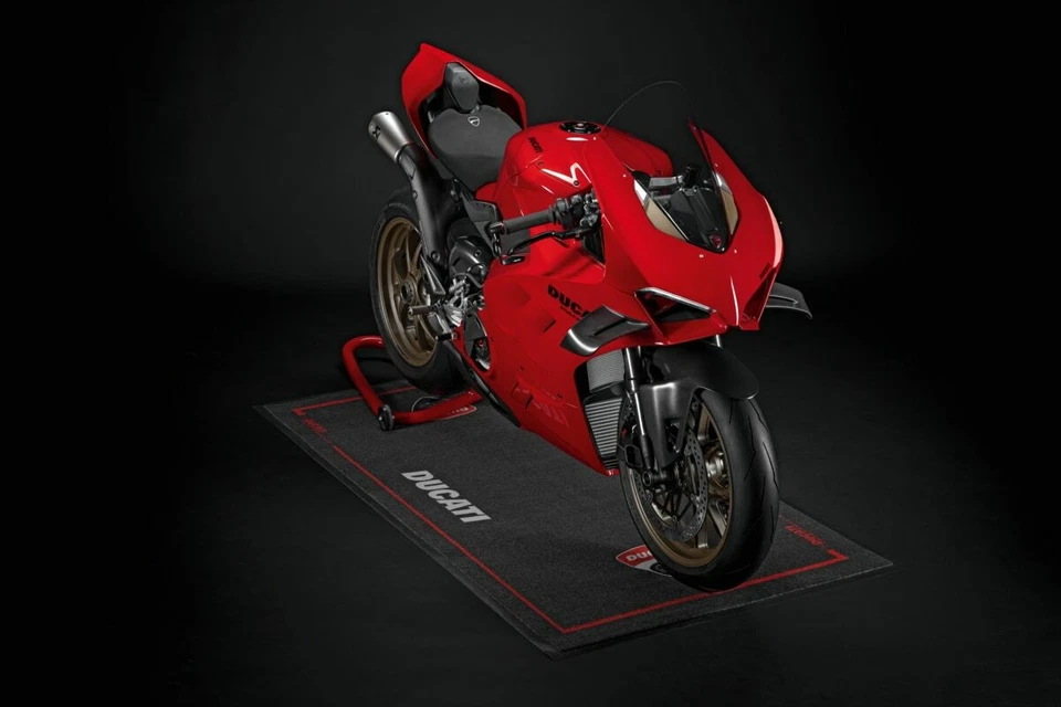 220x80CM Motorcycle Carpet For Ducati Garage Pit Mat Workshop Carpet Floor Mat - Image 3 of 4