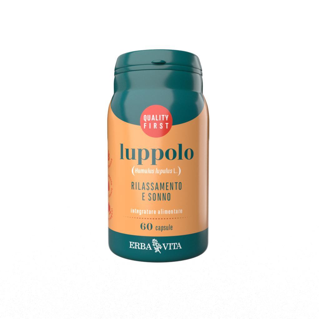 LUPPOLO - INTEGRATORE COADIUVANTE DEL RIPOSO NOTTURNO 400 MG 60 CAPSULE ERBAVITA