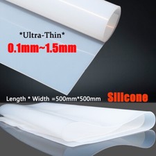 Ultra-thin Silicone Tape 0.1~1mm Transparent Film Sheet Silicone Skin 500mm Wide