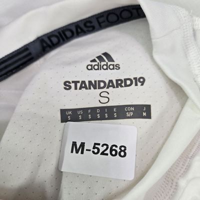 Adidas Men Activewear Top S White Padded Compression Shirt