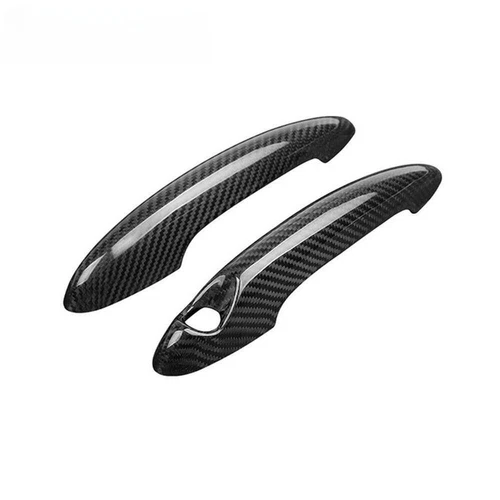 For BMW MINI Cooper S R50 R53 R55 R56 Real Carbon Fiber Door Handle Cover Trim - Picture 2 of 11