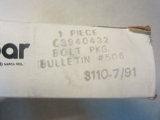 Mopar C3940432 Bolt Package