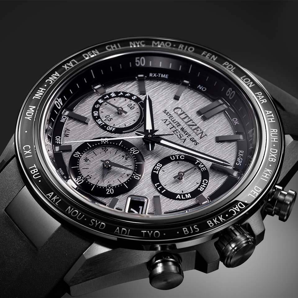 【新品未使用】CITIZEN ATTESA CC4055-14H ATTESA Gray Dial Polyurethane Strap CC4055-14H | CITIZEN