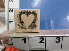 Stampin up heart love valentine RUBBER STAMP 25x