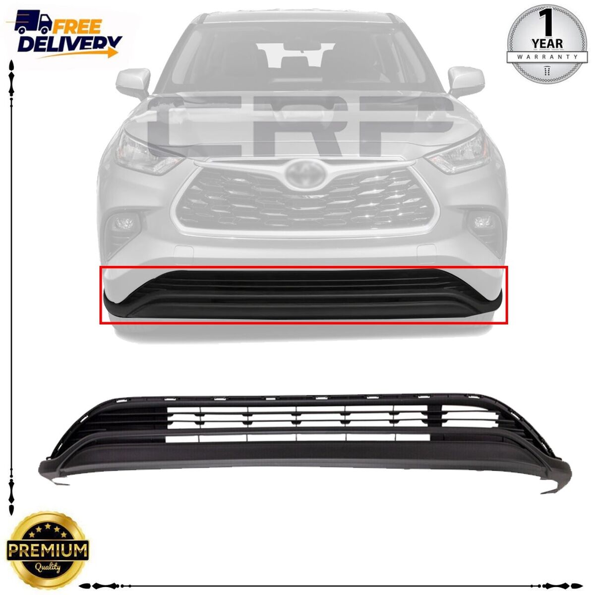 Grille and Bumper Kit | TOYOTA HIGHLANDER HYBRID 2019 Grille and Bumper Kit | TOYOTA HIGHLANDER HYBRID 2019