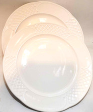 2x Villeroy Boch Redoute weiss breakfast lunch plates 9.5"