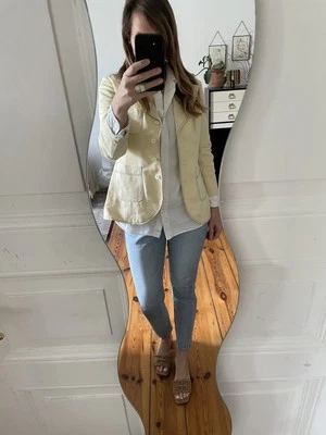 Vintage 70‘s Pale Yellow Orlon Blazer- Size 36/38 EUR  - Bild 1 von 4