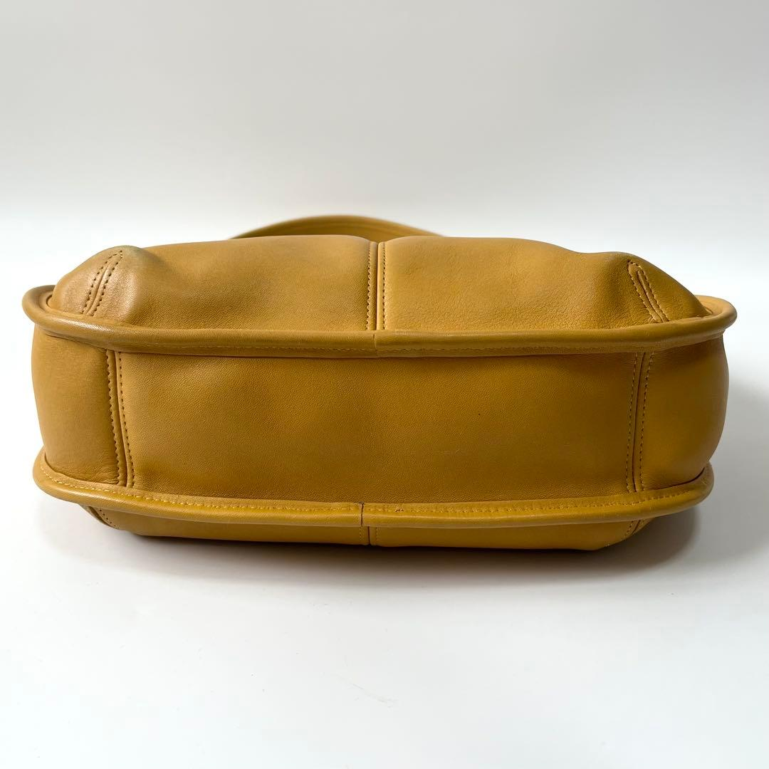 COACH Old Coach Ergo 9033 Yellow Leather Shoulder Bag USA Made | eBay