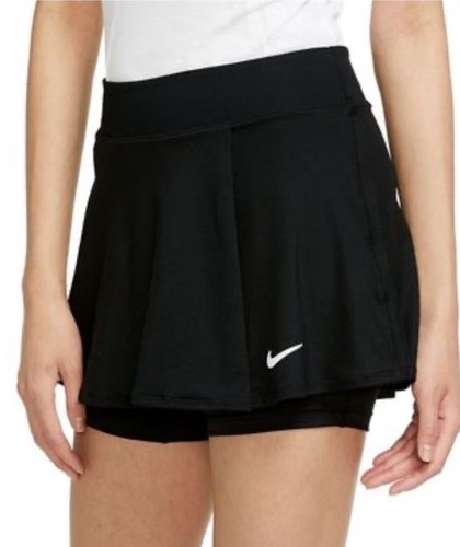 $60 Nike Women’s Court Dri-FIT Victory Flouncy Tennis Skirt Skort-Black-Small - Picture 2 of 6