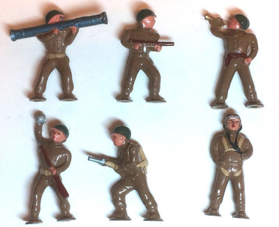 Lot Barclay Pod Foot Action Group Grenade Flame Aviator Bazooka BAR Bugle M NM
