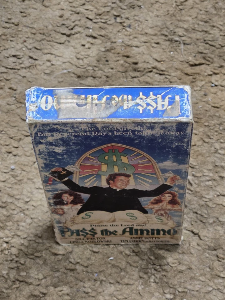 RARE OOP OUT OF PRINT VHS PASS THE AMMO BILL PAXTON TIM CURRY ANNIE POTTS 1987 - Image 4 of 4