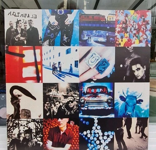 U2 Achtung Baby VINYL LP (1991) UK First Pressing ADAM CLAYTON SLEEVE.