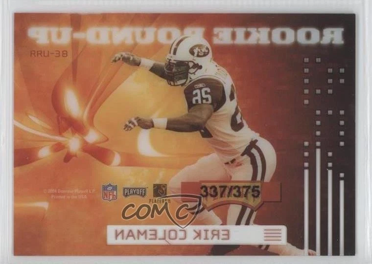 2004 Playoff Contenders Rookie Round-Up /375 Erik Coleman #RRU-38 RC - Image 2 of 2