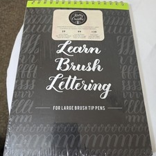 LEARN BRUSH LETTERING Kelly Creates Large Brush Workbook, Tracing Sheets 138 Pgs