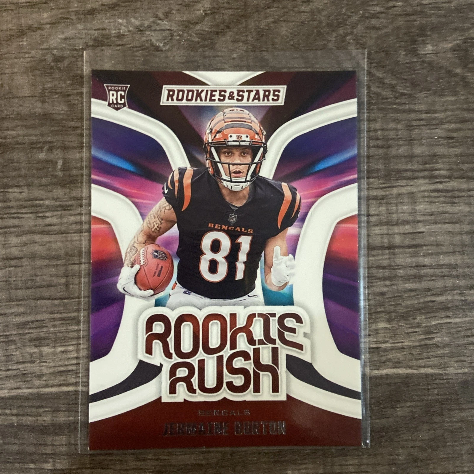 Jermaine Burton Panini Rookies & Stars Rookie Rush #RRJBN Base