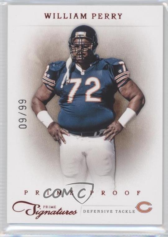 2011 Panini Prime Signatures Prime Proof Red 9/99 William Perry #174 0b2