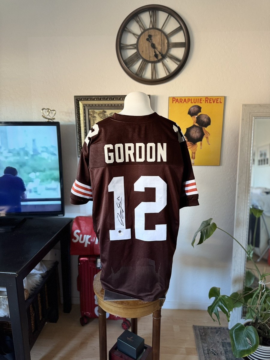 Facsimile Autographed Josh Gordon Cleveland Brown Reprint Jersey Facsimile Autographed Josh Gordon Cleveland Brown Reprint Jersey