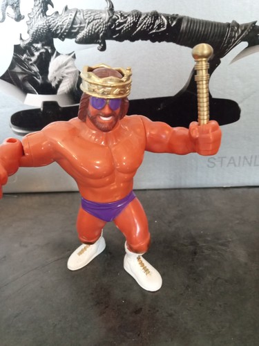 Vintage WWF Hasbro Macho King Randy Savage Randy S...