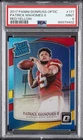 2017 PANINI DONRUSS OPTIC RED/YELLOW #177 PATRICK MAHOMES II ROOKIE RC PSA 9