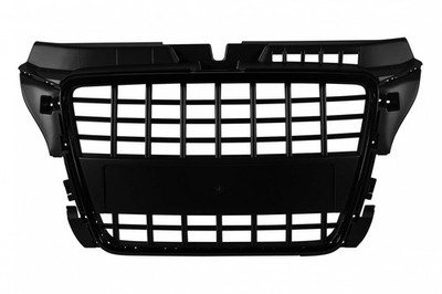 Black lacquer grille type S3 suitable for Audi A3 hatchback, Sportback, conve...