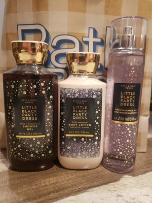 BATH & BODY WORKS LITTLE BLACK PARTY DRESS BODY CREAM FINE FRAGRANCE MIST LOTION