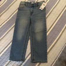 Boys Osh Kosh Bgosh Classic Adjustable Waist Straight Stonewash Jeans Size 3T