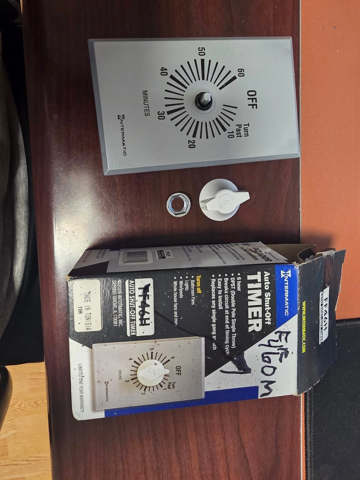 Intermatic FF460M FF Series Commercial Auto-Off Timer, DPST (60 Minutes)