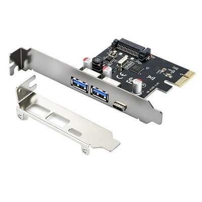USB 3.1 Type C + 2 USB 3.0 Type A + SATA 15PIN PCIE PCI Express Expansion Card