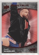 2021 Upper Deck AEW Spectrum Red 24/50 Dash Wilder Cash Wheeler #45 n1u