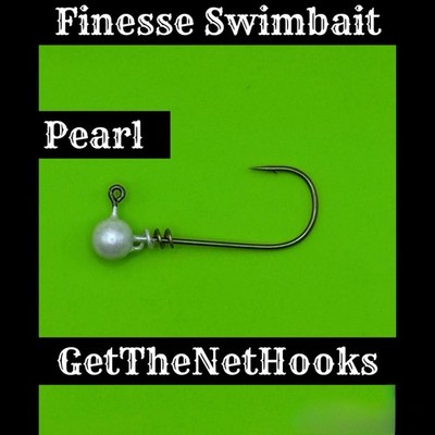 SwimBait Jig Head LIvescope FFS A-Rig Various Sizes Screw Lock Mustad Hook 32746