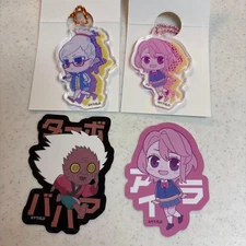 Daiso Dandadan Hoshiko Turbo & Aira Acrylic Keychain Sticker Set Unused