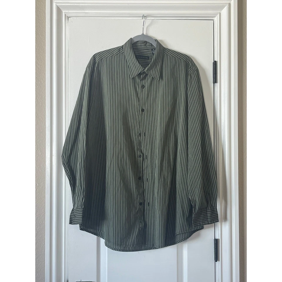 Camisa con botones a rayas Via Europa XL para hombre Foto 3 de 4