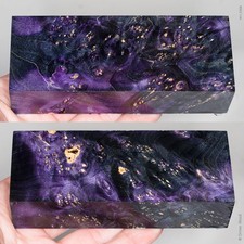 Stabilized box elder burl wood block | Knife Handle Material | MJ_0368