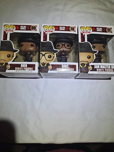 Funko Pop! Rocks Run-DMC Complete Set of 3